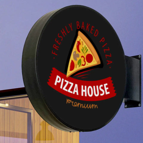 Electric Outdoor Double-sided Round LED Lightbox