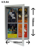 SlimLock Key Lockable Magnetic Notice Boards