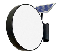 Solar Outdoor Double-sided Round LED Lightbox