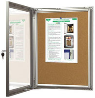 SlimLock Key Lockable Cork Notice Boards