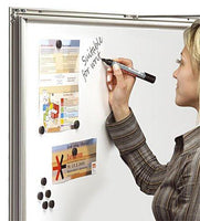 SlimLock Key Lockable Magnetic Notice Boards